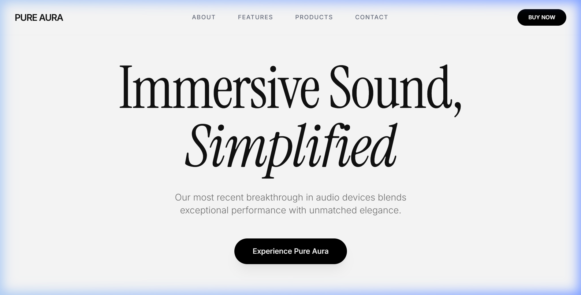 Sonus Audio landing page preview